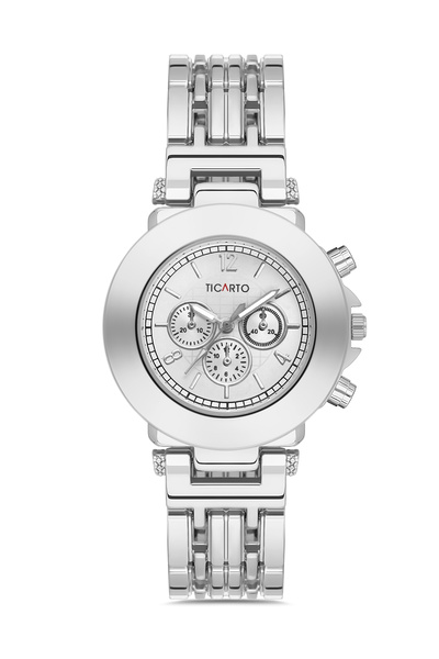 Ticarto Women's Silver Color Wrist Watch Tctss000301S0484