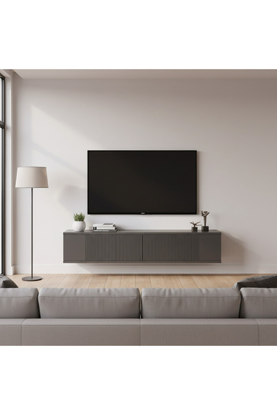 CENEYRA TDA1204A - CORSA DUVARA MONTAJ TV STAND, TV RAFI ANTRASİT 120CM