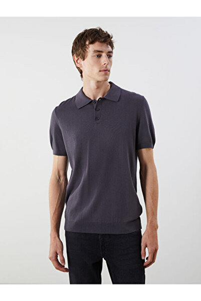 LC Waikiki Rmz Gi̇yi̇m Farkiyla Devrik Roba Collar Men's Knitwear T-Shirt