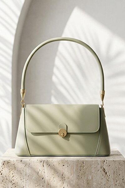 InStyle Retro Front Flap Mint Green Shoulder Bag