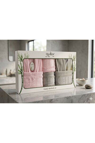 Constanza Exclusive Evorin 6 Piece Cotton Bamboo Pattern Family Bathrobe Set ...