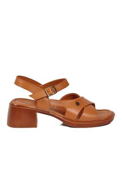 Pierre Cardin Tan Women's Heeled Sandals Pc-54622 Z