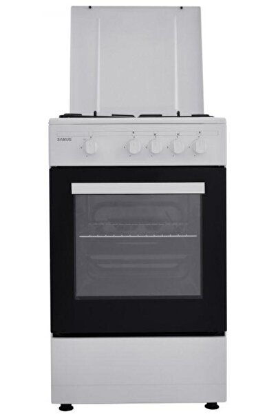 Samus SM450ANS Gas Stove, Gas, 4 Burners (White)