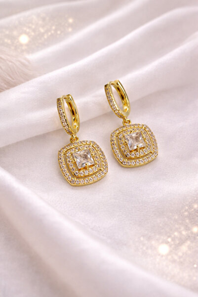 Inovius Елегантни обеци, позлатена мед - LMG6003