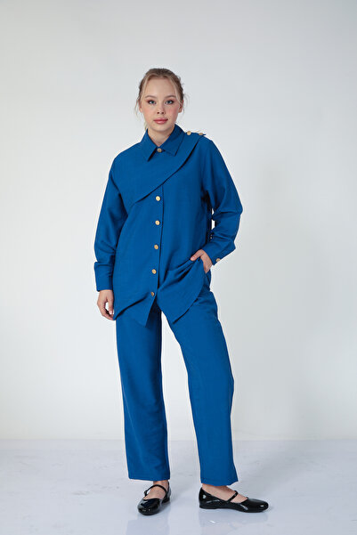 Suede Style 5835 - Stylish Comfortable Woven Fabric Women's Set