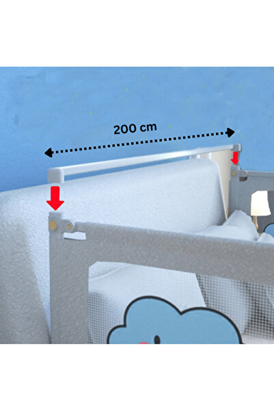 buz Metal Stabilizer for Protective Barrier for Children's Bed 200 cm