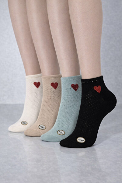BB Women's Mersedize Heart Stone Socks 1 Pair