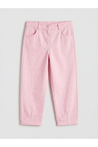 LC Waikiki Girl's Stoned Gabardine Trousers from Uzg Store for Style Enthusiasts