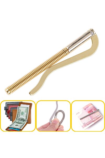 ipekbazaar Metal Money Clip, Spring-Loaded Money Clip for Wallet, Leather Hob...