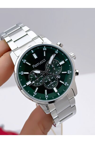 Ferrucci ساعة يد رجالية مع وظيفة الحبل الفولاذي 3 ATM مقاومة للماء ضمان لمدة ...