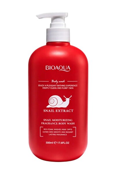 bioaoua Bioaqua Snail Extract Moisturizing Fragrance Body Wash in a 500ml.