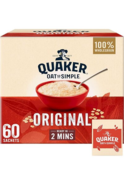 Quaker أكياس عصيدة الشوفان الأصلية من أوتس أوت سيمبل (علبة تحتوي على 60 كيس)