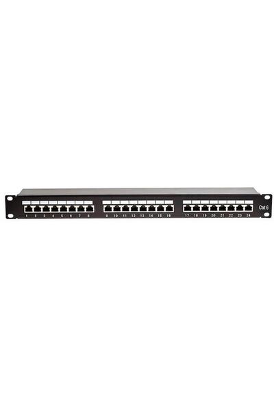Emtex Patch panel EMT7, 24 porturi (Negru)