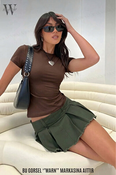 warn Γυναικείο μπλουζάκι Grimelange Crew Neck Lycra Watermelon Sleeve Body Cr...