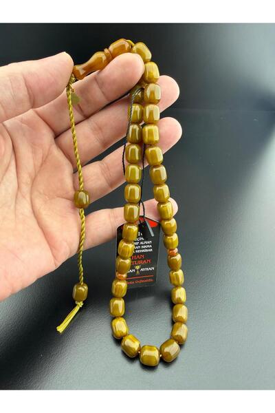 Jewel Custom-Made Faturan Sıkma Amber Prayer Beads (9-11 mm) Signed by Master...