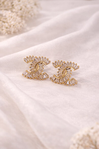 Inovius Елегантни обеци, позлатена мед - LMG4074