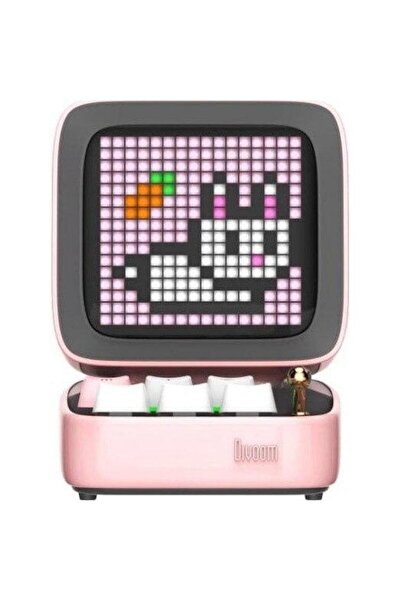 DIVOOM Boxa Portabila Ditoo Pro Retro Pixel Art, Bluetooth, 15 W (Roz)