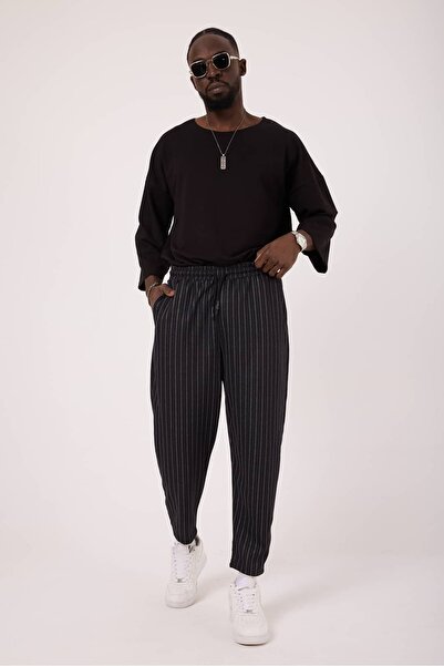 SUPERBLUE Pantaloni sport în dungi, stil streetwear, pentru bărbați