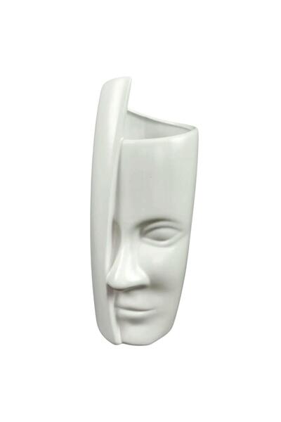 OEM Vaza decorativa ceramica lucioasa, design fata umana, 28 cm, diametru 12 ...