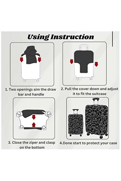 Maanys Luggage Cover Protector, Spandex Suitcase Cover | Washable, Anti-Scratch Travel Gear for 18-3