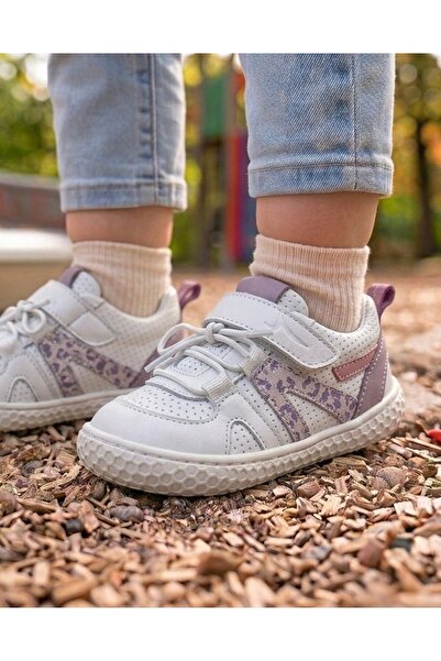 HAPPY WALK Leather and Orthopedic Sole Baby Girl Casual Shoes
