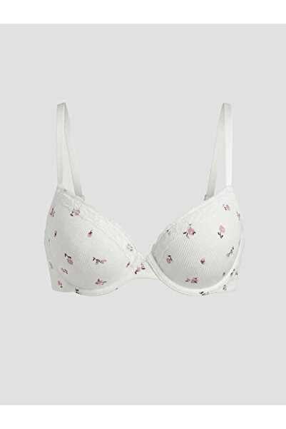 LC Waikiki Floral T-Shirt Bra with Underwire Padding for Style Seekers from U...