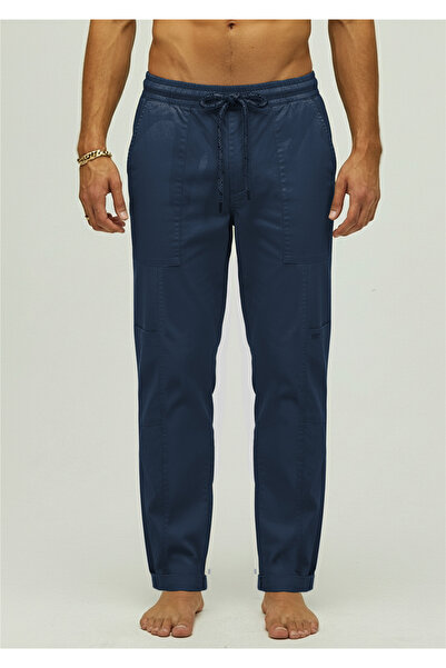 Bad Bear Vouvant Pants Navy Blue Men's Trousers with Cargo Pockets