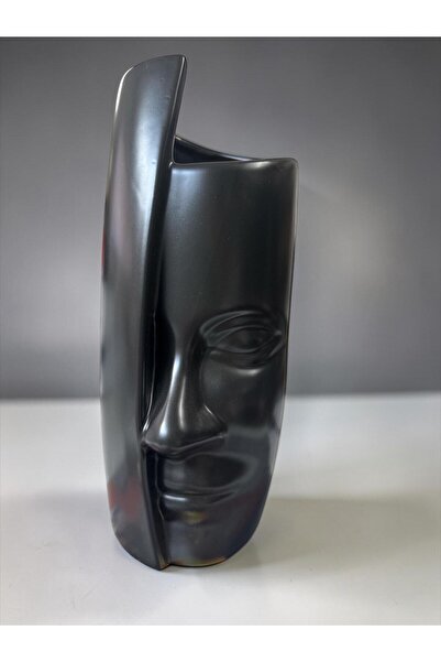 OEM Vaza decorativa ceramica lucioasa, design fata umana, 28 cm, diametru 12 ...