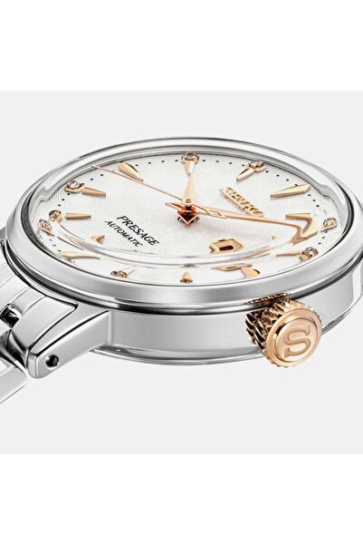 Seiko Presage Women Automatic White Dial Analog Stainless Steel Watch SRE 009 J 1