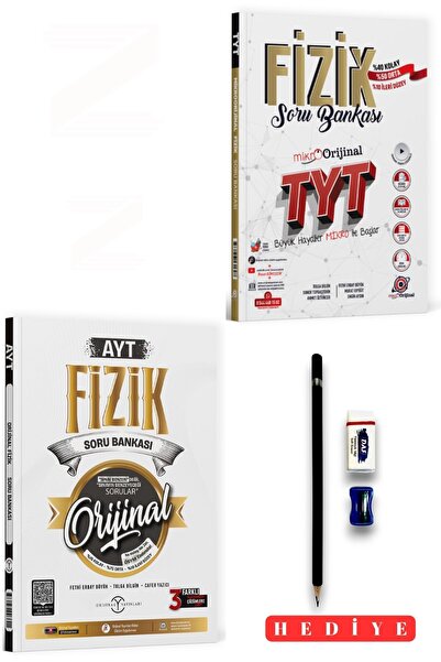 Orijinal Yayınları Mikroorijinal Tyt Fizik-Orijinal Ayt Fizik Soru Bankası-2 ...
