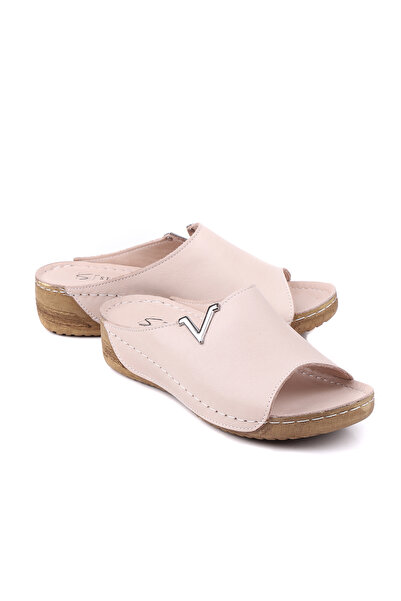 stato Γυναικείες παντόφλες από γνήσιο δέρμα Edge, άνετα και κομψά σανδάλια γι...