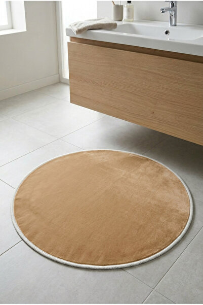 Zevahir Home Round Multi-Purpose Bathroom Mat Non-Slip Base Foot Mat 50X50 Mo...