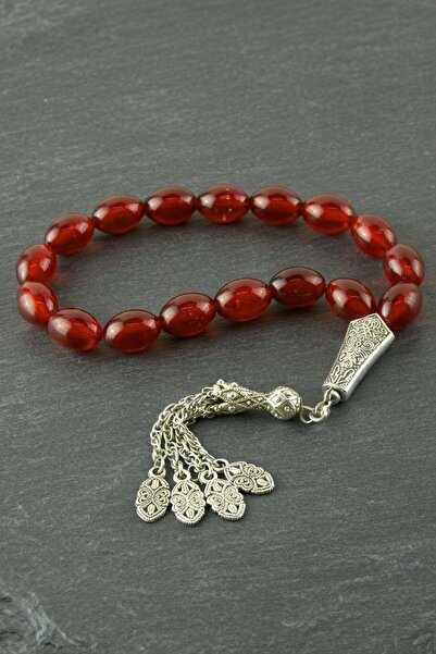 TakÇalıştır Oval Cut Glass Prayer Beads Product Size 10*14 mm