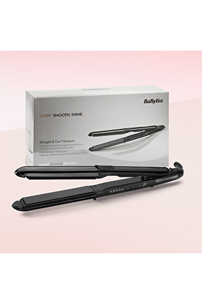BABYLİSS Placa de păr 2 in 1 Straight & Curl Titanium ST486E