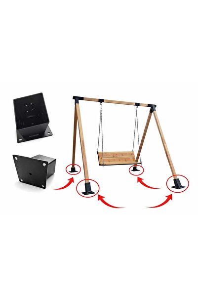 mrc 32 Salıncak Montaj ayağı Bahçe beton zemin montaj ayak Park Çocuk Salınca...