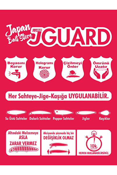 JAPANBAITSTORE Jguard Yapay Yem Koruyucu Folyo No:2 35/40/50mm X 90cm
