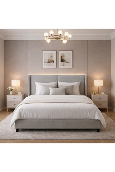 BedBoss سرير فندقي رويال تنجيد قماش خشب متين