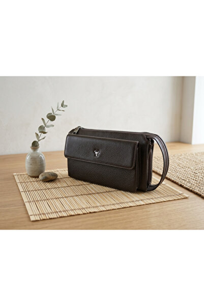PASSTELL 100% Genuine Leather Unisex Hand Portfolio Wallet and Phone Holder H...