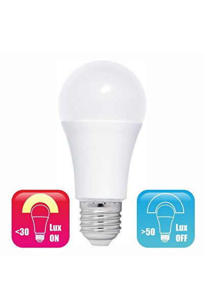 Luxera Lighting Bec LED cu Fotocelula, model glob A60, 9W=85W, 6400k, lumina ...