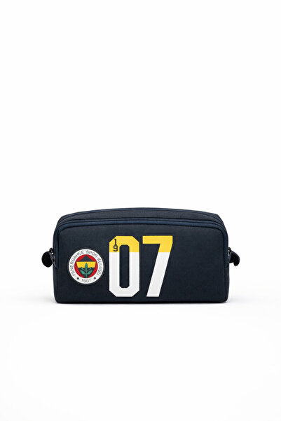 Fenerbahçe Lisanslı 1907 Baskı Detaylı Lacivert Kalemlik - Çift Bölmeli Su İt...