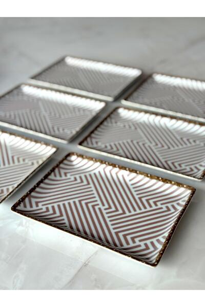 Porland Azelya Desen9 Kahvaltı tabağı 18cm 6'Lı