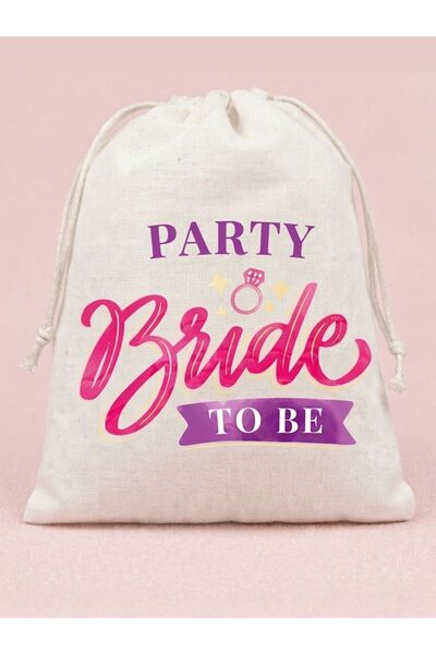 suncrafted 1 Adet Bride To Be Kesesi Bekarlığa Veda Hediye Kese (10X11)CM