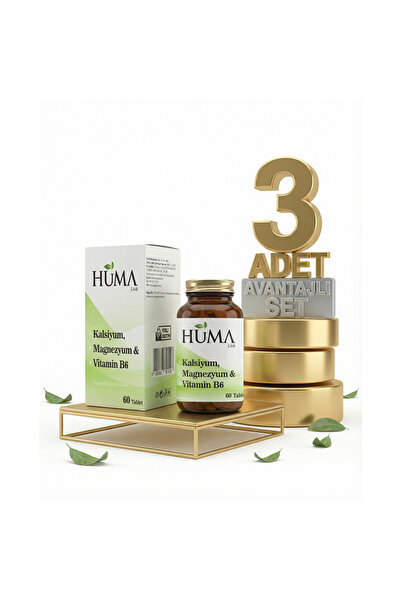 naturalive Huma Kalsiyum, Magnezyum Vitamin B6 60 Tablet x3