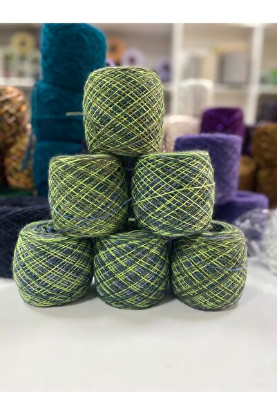 göçer Καλοκαιρινό νήμα για πλέξιμο στο χέρι μαλλί ακρυλικό μελανζέ πράσινο το...