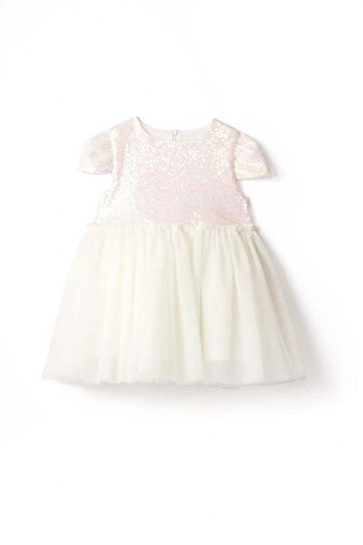 Petit Coral Crystal Dream White Beyaz Elbise