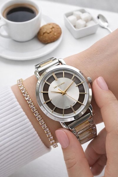 Lee Cooper Steel Cord Strap 3 Atm Water Resistant 2 Year Warranty Women's Wristwatch Bff.08037.330