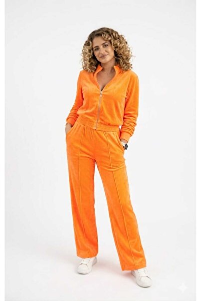 Cristine Super Soft Velvet Set with Zipper without Hood