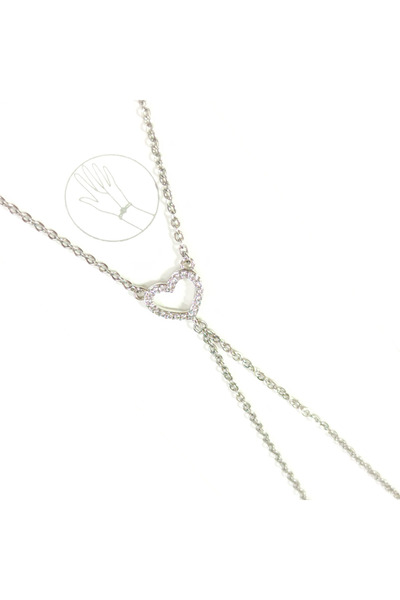 Güler Yüzlü Silver Xuping Heart Shahmeran - White