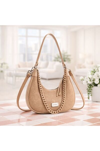mothers dream Woven Chain Shoulder Bag – Everyday Chic with a Twist