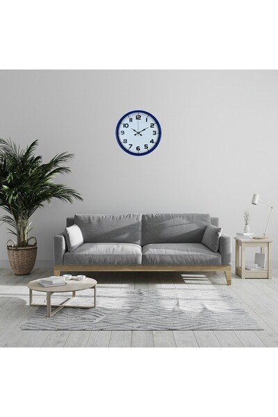 Marsilyan Royal Navy Blue 36 cm Wall Clock